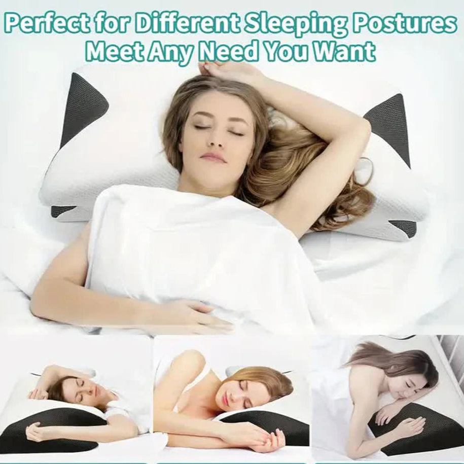 Butterfly Sleep Memory Neck Pillow Slow Rebound Comfortable Memory Foam Sleep Pillow Cervical Orthopedic Neck Massage Bed Pillow